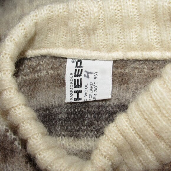 Vintage IceSheep Hafnarfjordur Made in Iceland Icelandic Wool Sweater Kids 4-6 - Picture 4 of 5
